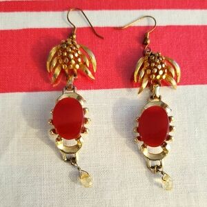 Designer Earrings Made From Vintage Parts